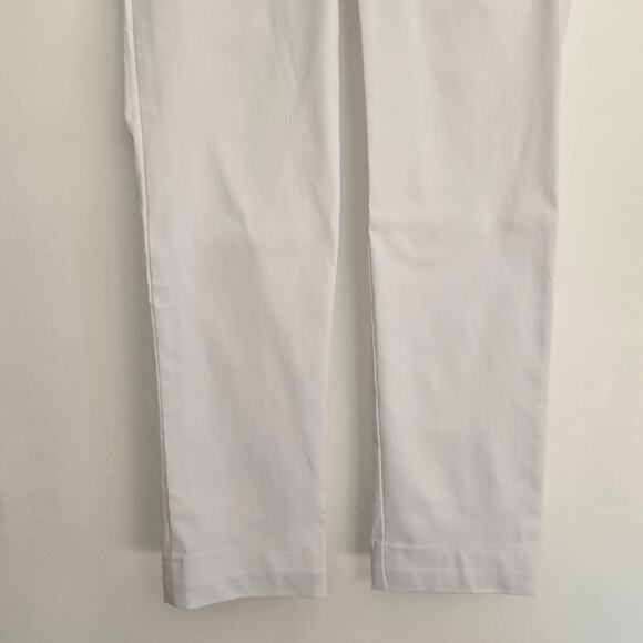 J. McLaughlin Maisie SlimTapered Leg Elastic Waist Pull-On Pants White Women 4 - Picture 7 of 11
